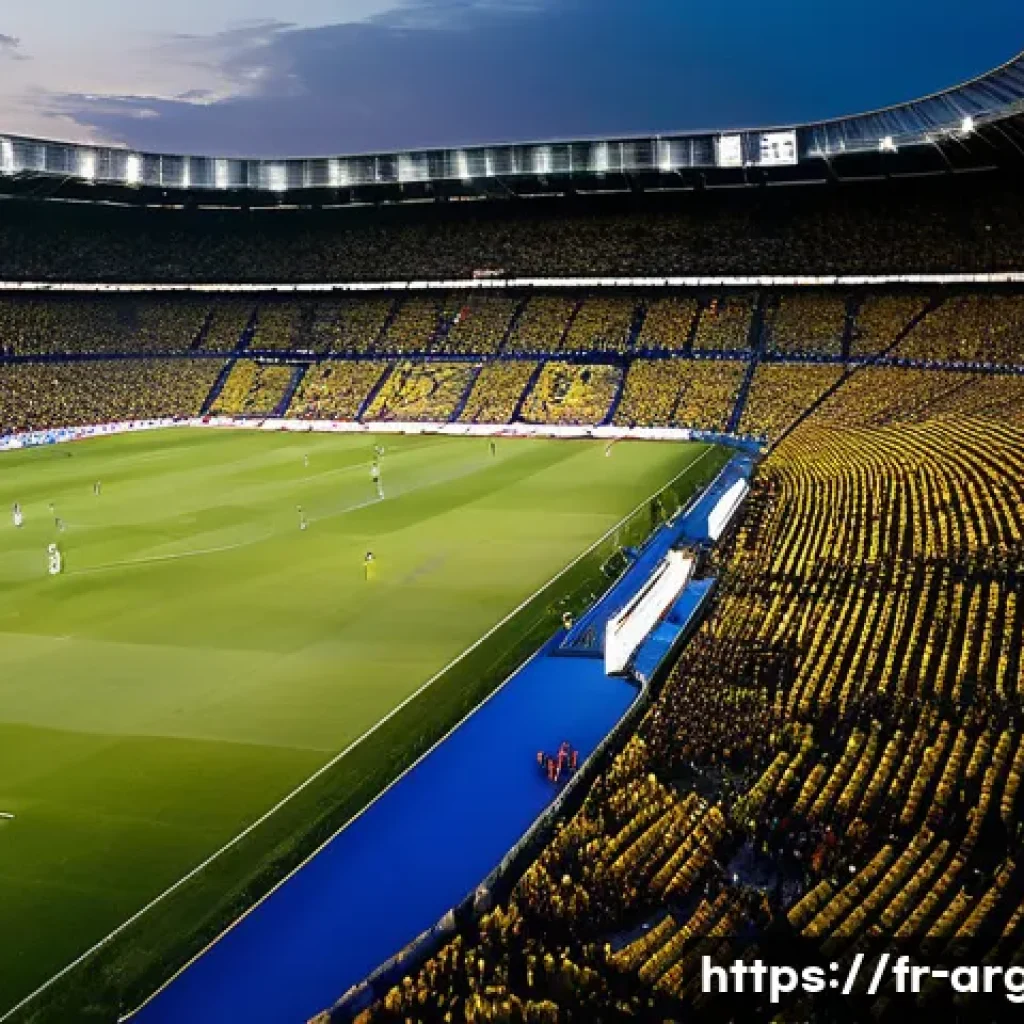 아르헨티나 포로 축구 리그 정보 - A vibrant stadium scene during the Argentine Supercl&aacute;sico between Boca Juniors and River Plate, capt...